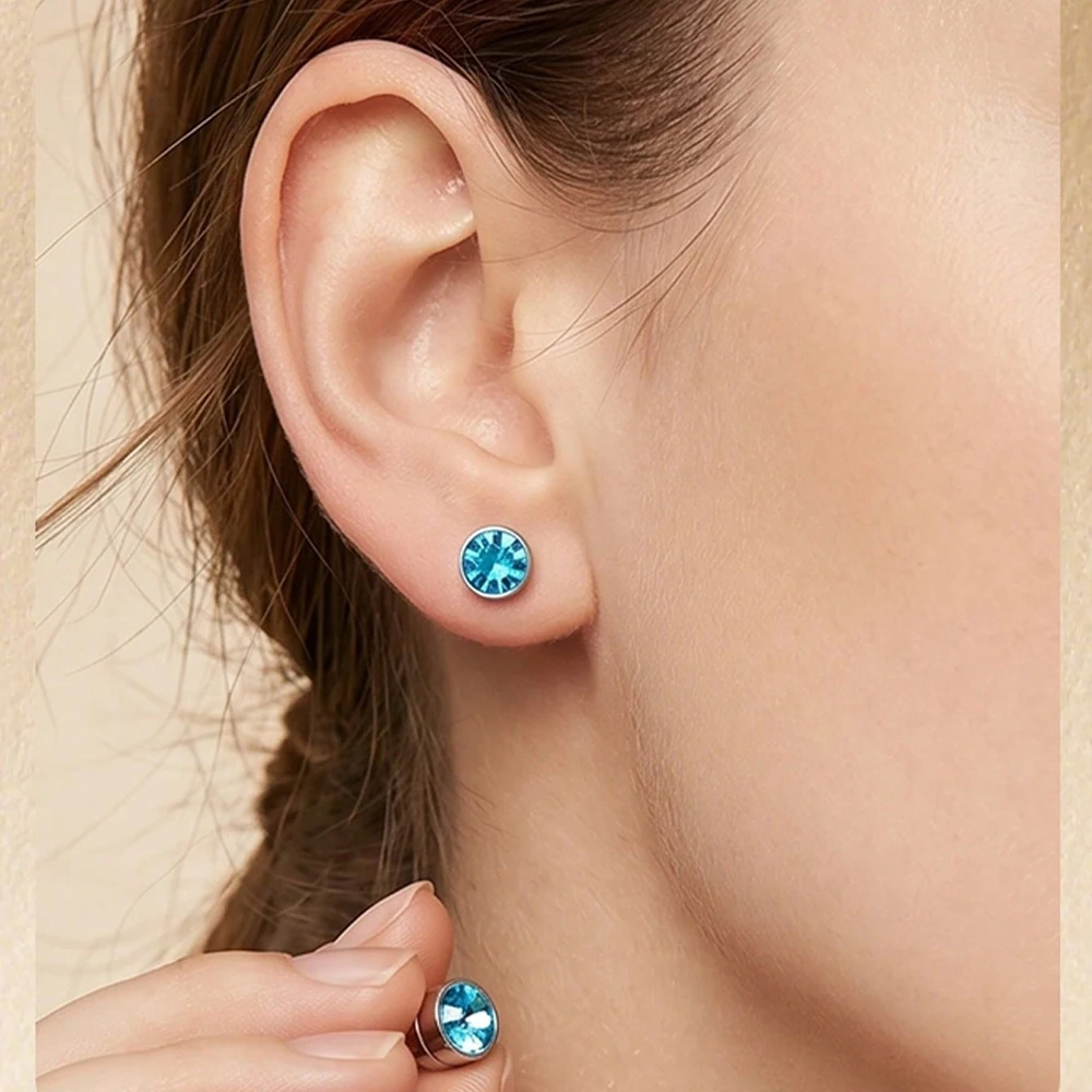Fake Ear Studs, Fake Nose Ring, Fake Nose Stud,No Piercing Required Fake Nose Ring, Unisex No Piercing Body Jewelry view 2