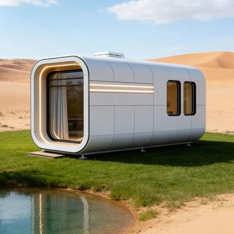 KT All-in-One Mobile Prefabricated Apple Cabin Instant Apple Cabin for Use As Site Office Portable Sun Room for Outdoor