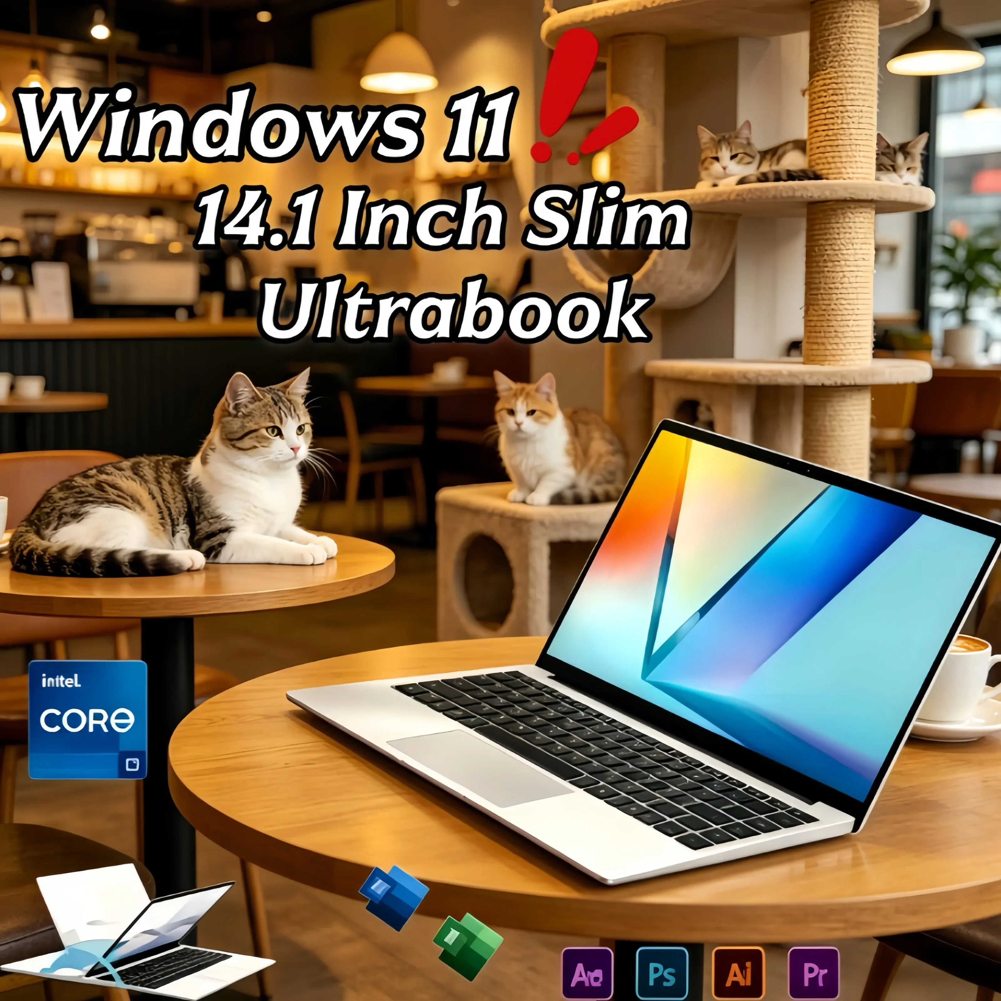 

High Speed 14.1 Inch Notebook Intel i9-9900 DDR4 Memory 2TB SSD Home Business Working Laptop