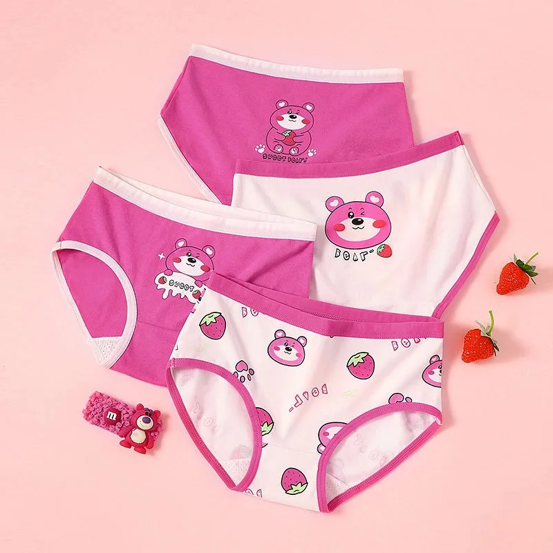 2-14 Years Old Cartoon Girls Briefs Panties Kids Underwear Girls Clothes for 2 3 4 5 6 7 8 9 10 11 12 13 14 Year Old 2083