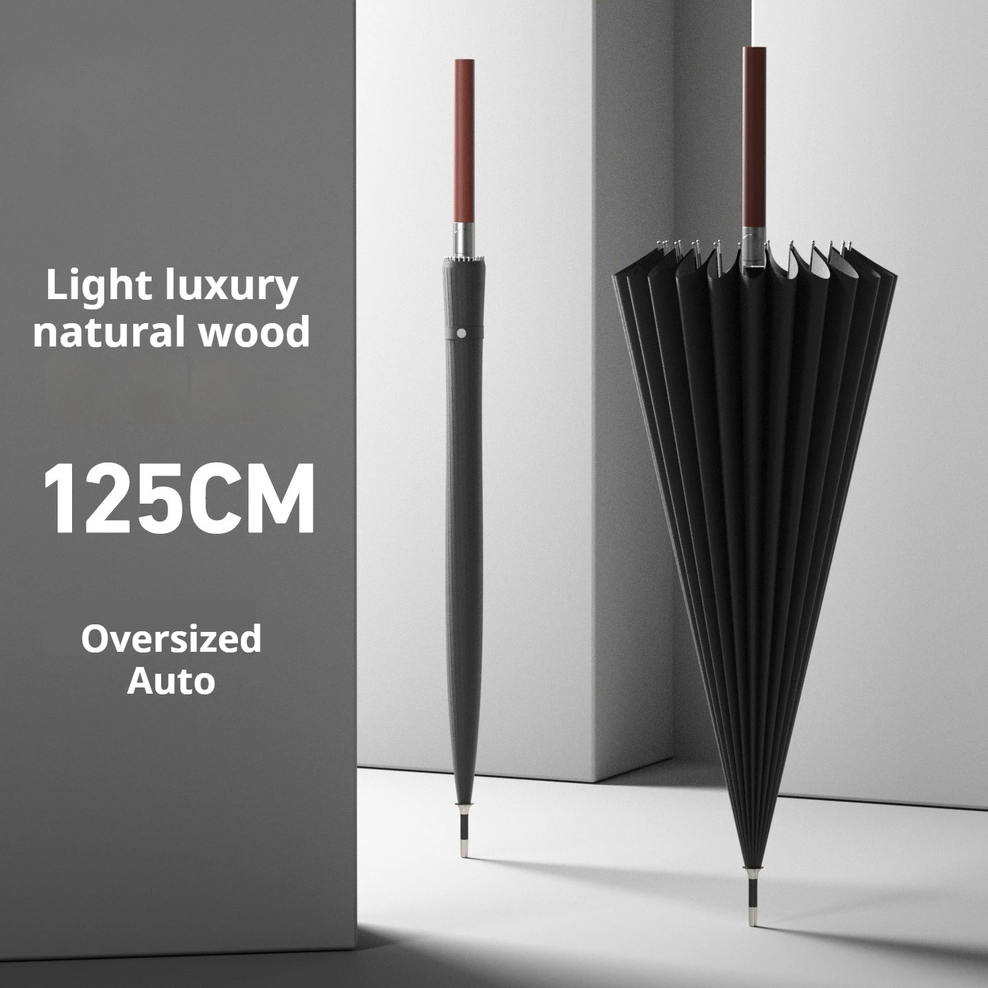 

Umbrella Long Handle 24 Bone Men's Large Automatic Rainstorm Special Umbrella Reinforced Strong Windproof Straight Umbrella Men