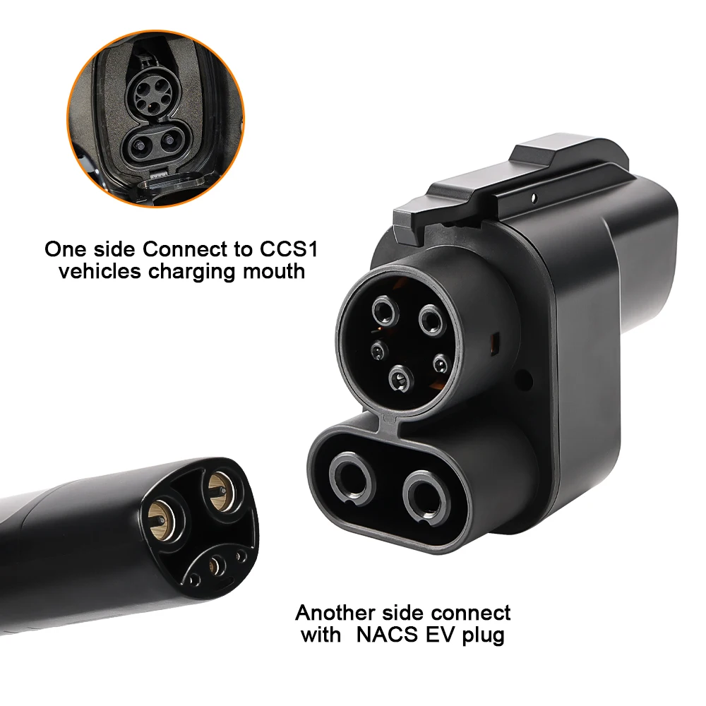 ADPOW NACS-CCS1 EV 어댑터 500A 최대 1000V DC 250KW Tesla 버전 휴대용 EV 충전 액세서리 썸네일 3