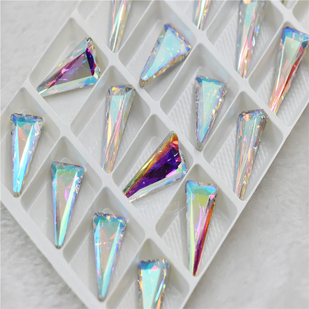 tower shape11mmx22mm Craft Gems crystal Rhinestone Strass pointback dress Rhineston decoration glue on glues