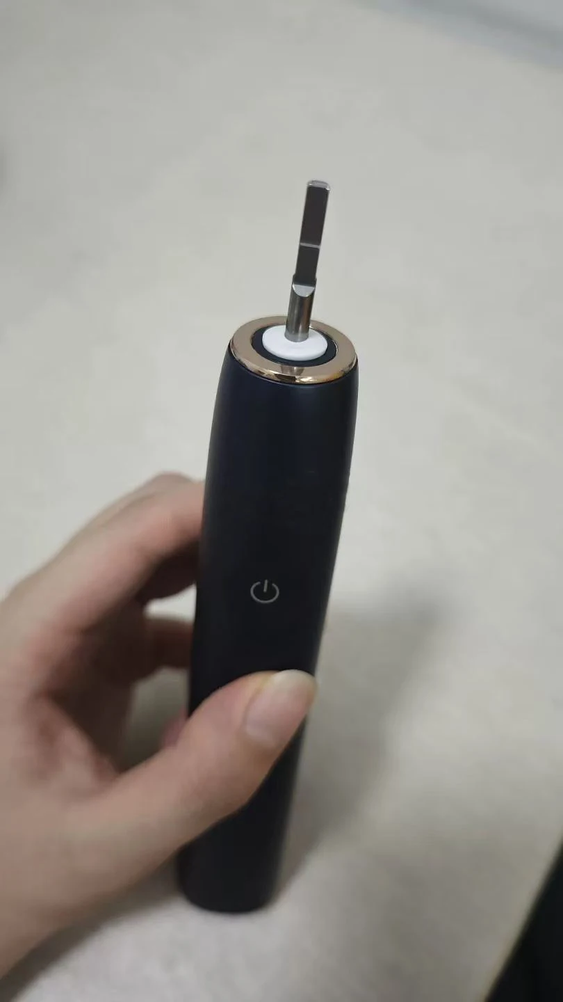 Black Sonic Electric Toothbrush, Magnetic Levitation Vibration Motor, Wireless Charging, Built‑in Pressure Sensor for Efficient
