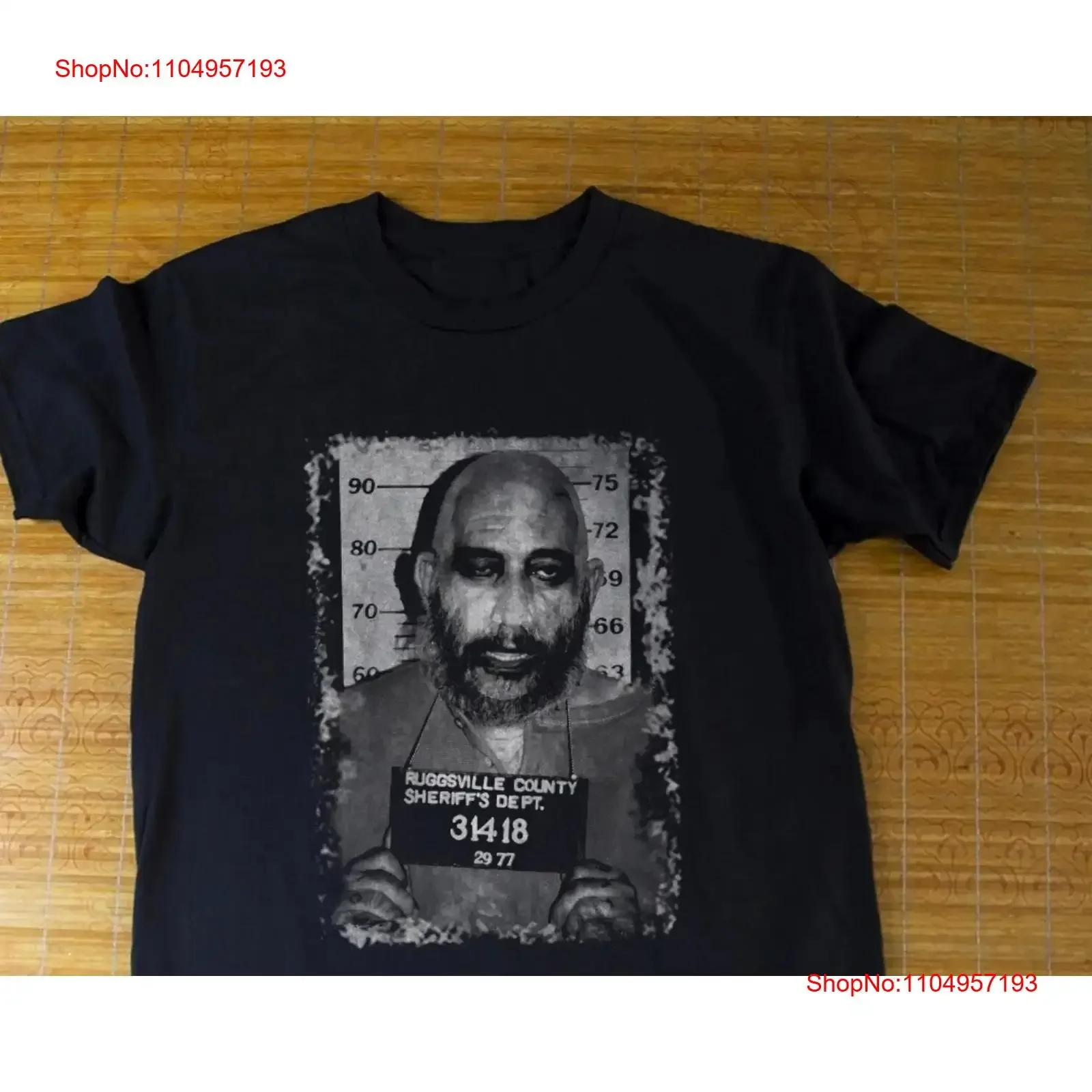 Devils Rejects Captain Spaulding Mugshot Horror Movie T shirt Size S 5XL vintage Washed homme Stylish Comfortable graphic