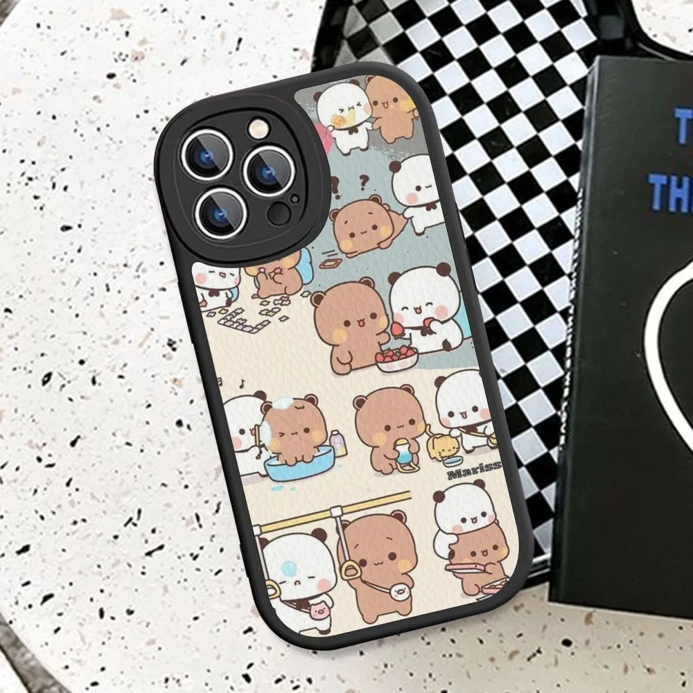 Cute B-BUBU-DUDU Phone Case Hard Leather For iPhone 14 13 12 Mini 11 14 Pro Max Xs X Xr 7 8 Plus Fundas