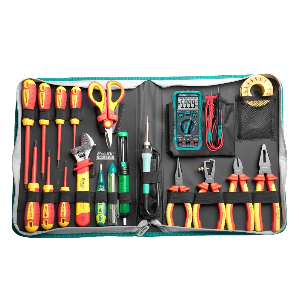 Best Selling High Quality 5G Tower And Hydropower Industry 1000V Insulated Tool Kit Stainless Steel Hand And Electric Tool SetA