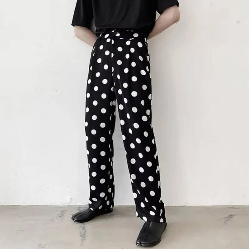 

Новые индивидуальные мужские и прямые брюки, весенне-осенние волнистые модные трендовые нейтральные повседневные широкие брюки