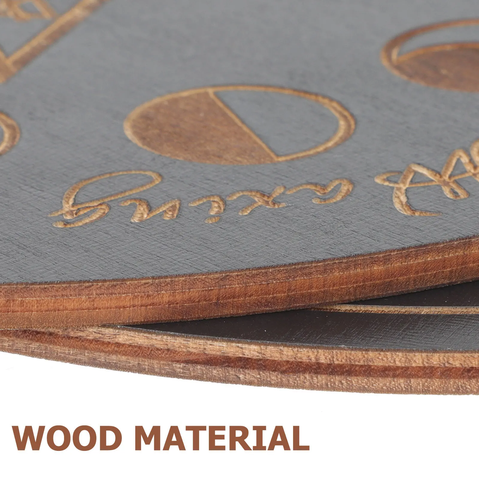 

2pcs Wooden Divination Board Carved Tarot Plate Party Desktop Prop Witchcraft Game Accessory Home Decoration Pendulum Answer