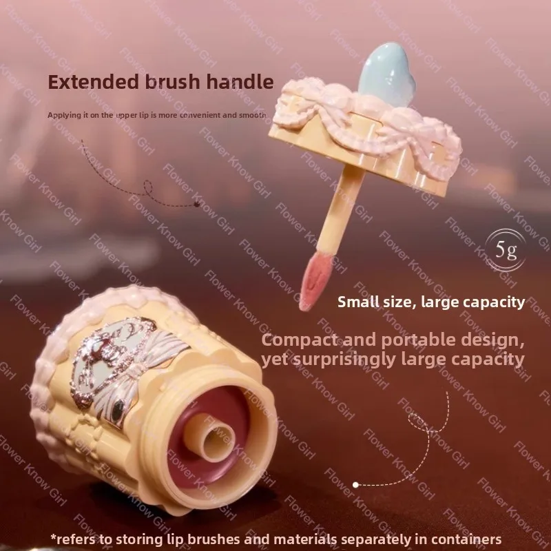 フラワーノーズ スウィーティーベア レディースリップスティック - グロッシーフィニッシュ 長持ち ノンスティッキー ジェリーリップグレイズ メイクアップ