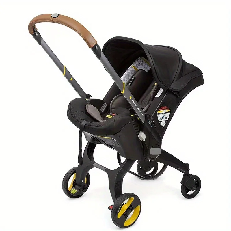 Stroller Handle Cover Handle Sleeve Cover Removable PU Leather Bumper Handlebar Sleeve Protect Case for Baby Stroller Dust-Proof