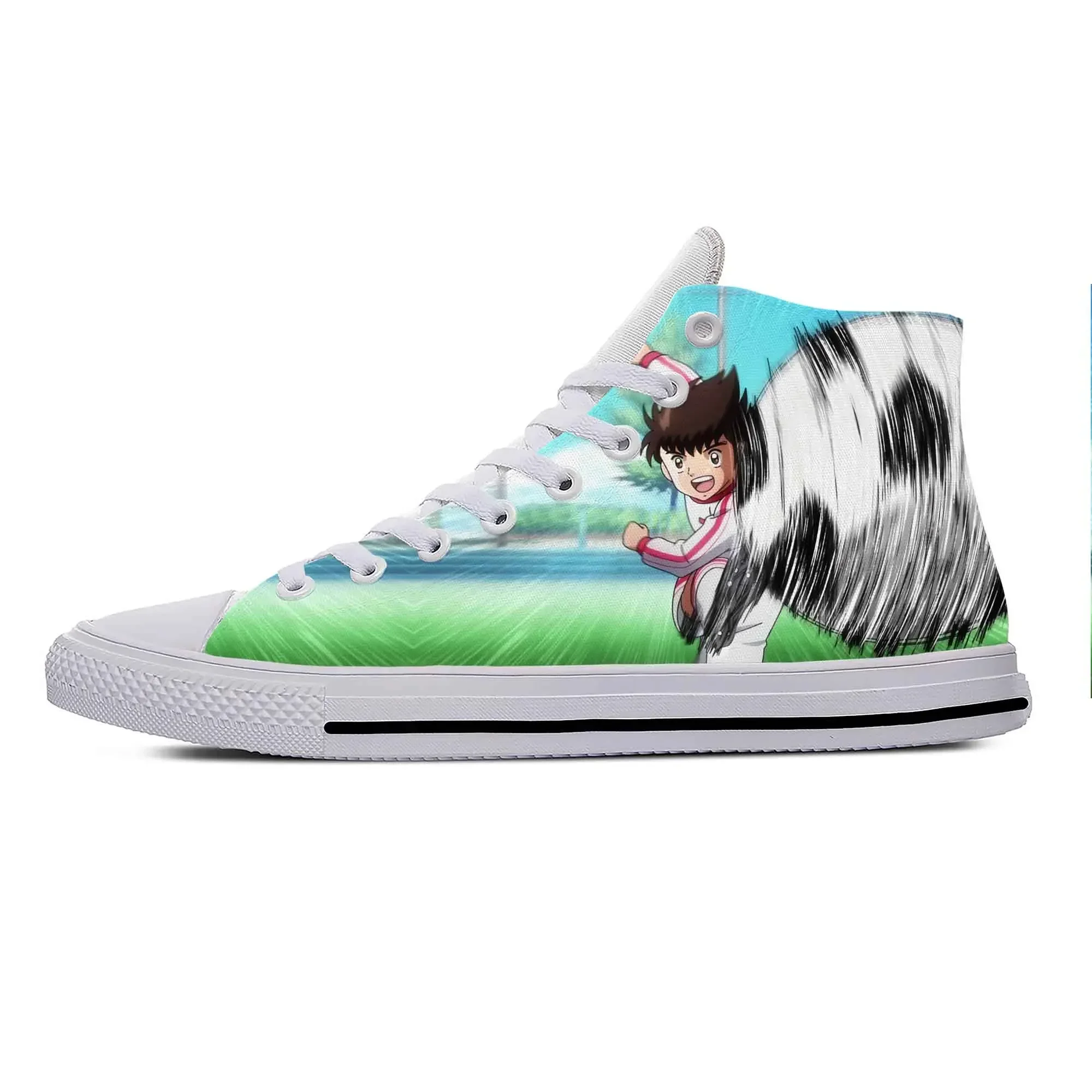 

Anime Cartoon Manga Captain Tsubasa Ozora Tsubasa Casual Shoes High Top Lightweight Board Shoes Breathable Men Women Sneakers