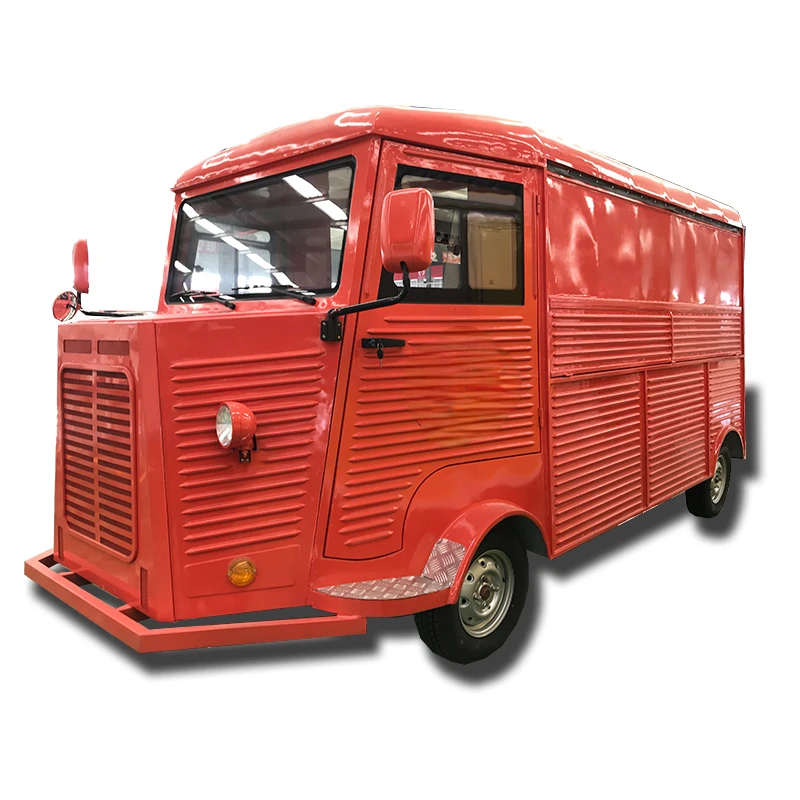 New Design Street Food Vending Cart Electric Vintage Fast Food Truck 4 Wheels Dinning Car Mobile Food Kiosk Hot sales