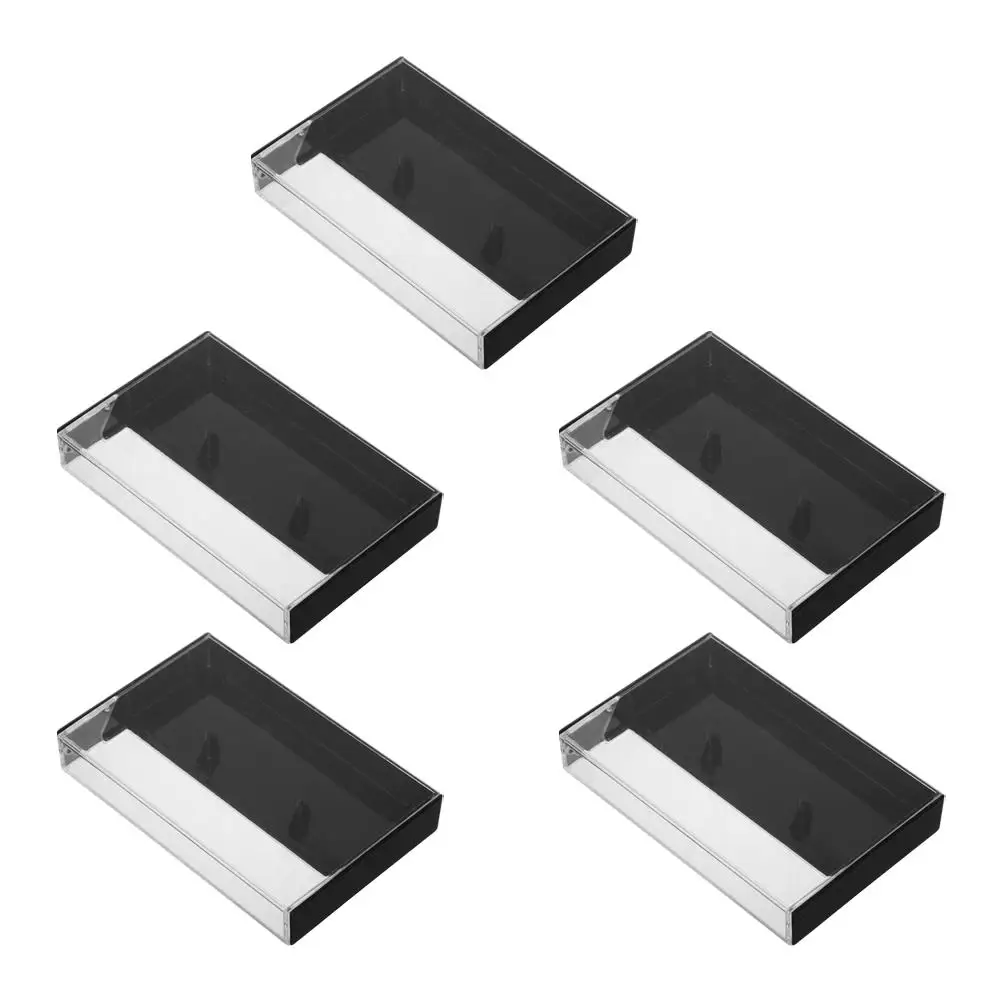 

6 Pcs Retro Tape Cassette Storage Audio Holder Organizer Dustproof Rack Cases