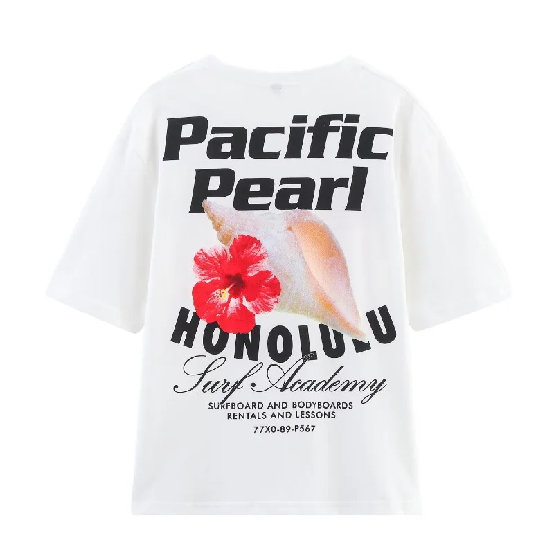 تي شيرت نسائي مطبوع بأكمام قصيرة، طقم شورت من الدانتيل الأخضر، كاجوال كبير الحجم للصيف، ملابس منزلية يومية، عطلة، نمط الشارع