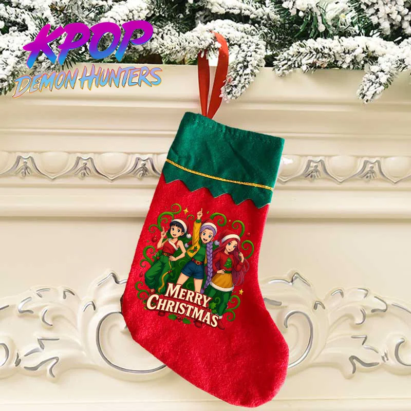KPop شيطان الصيادين عيد الميلاد جورب لطيف الكبار الجوارب الكرتون طباعة جوارب عيد الميلاد اكسسوارات عطلة حزب تزيين لوازم هدية #1