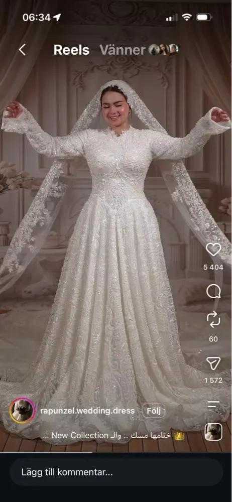 Fashion O-Neck Long Sleeves Wedding Dress Customized Elegant A-Line Lace Vestido De Novia Delicate Appliques Robe de mariée