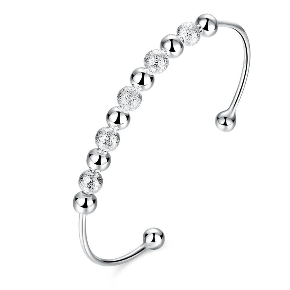 Cuentas redondas de plata 925 para hombre y mujer, Pulseras de Moda, accesorios de la suerte, joyería de Boutique