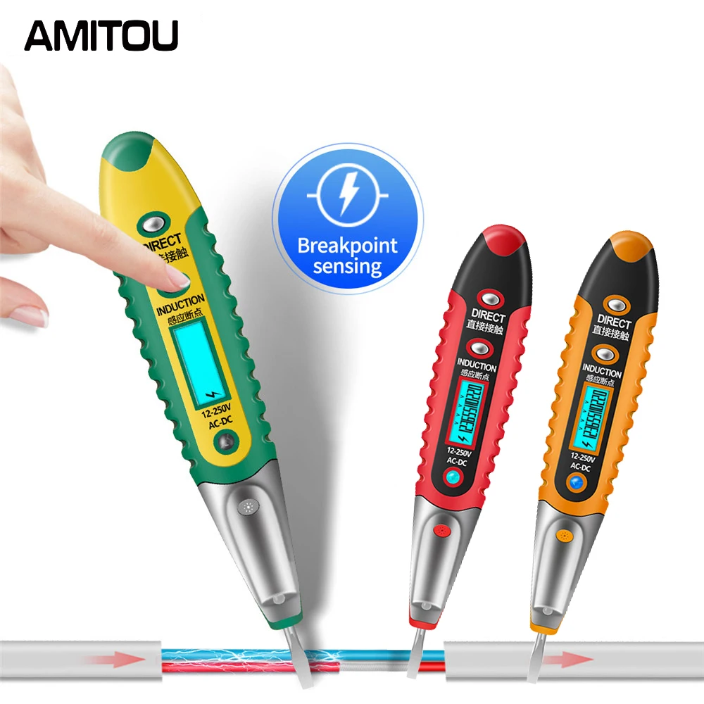 

AMITOU VD700 Display Voltage Detector AC70~250V Multi-functional Electrical Screwdriver Test Pen Voltage Meter Electrician Tool