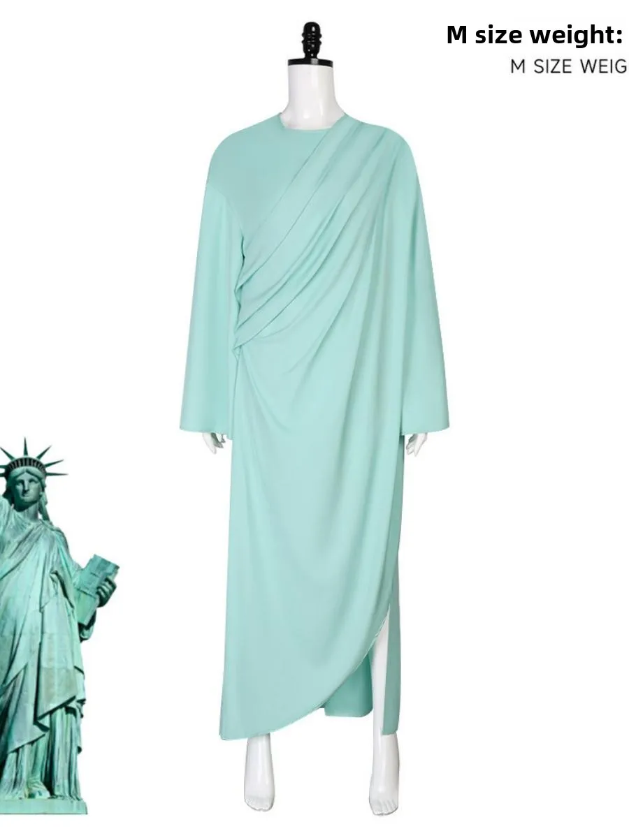 

New Freedom Statue Costume loween Ancient Roman Robe Independence Day Cosplay Set Women's Ethnic Stage Costume