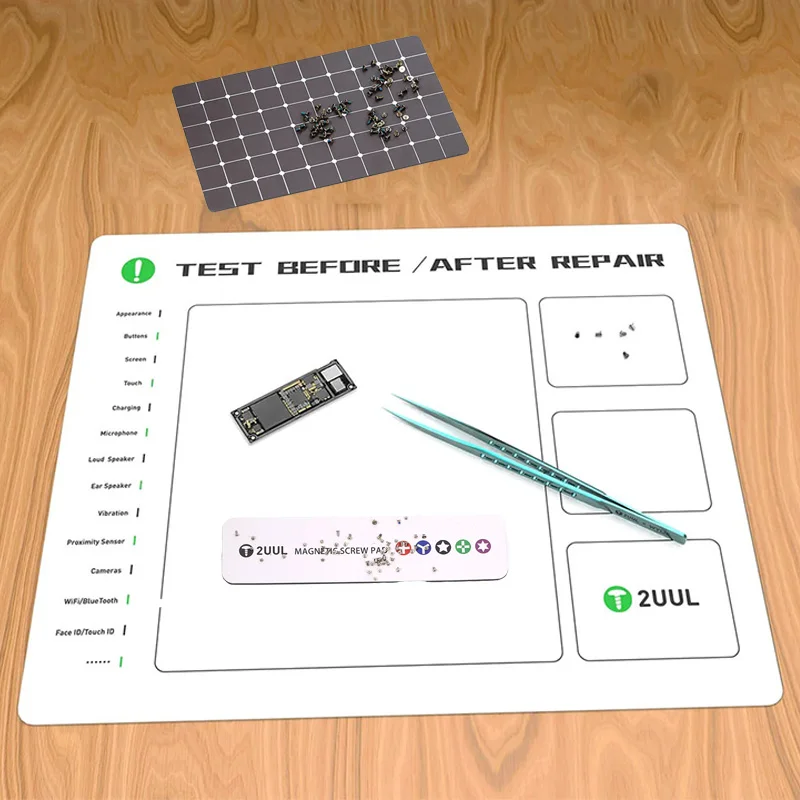 

2uul магнитная подушка, винты для ремонта телефона, организация хранения, рабочий рабочий коврик, сортировка, адсорбционный держатель, инструменты для ремонта телефона, ноутбука