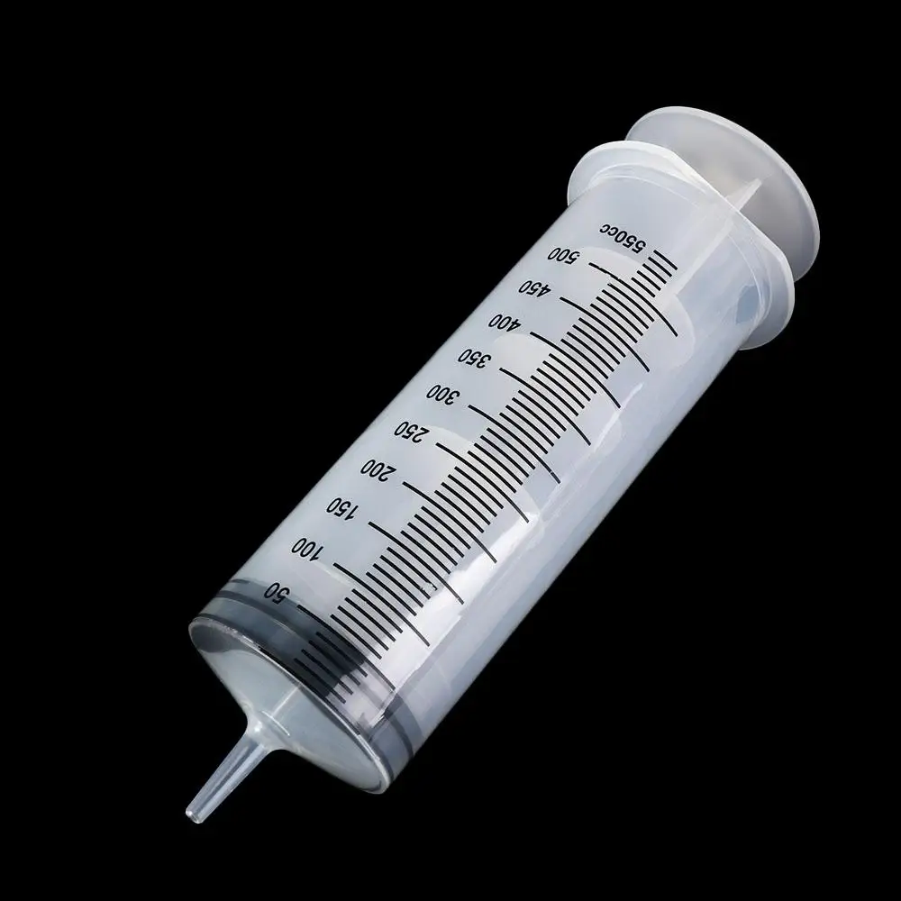 

Transparent Large Capacity Syringe Reusable Plastic Measuring Syringe with Scale 60/100/200/300/500ML Pet Feeding Syringe