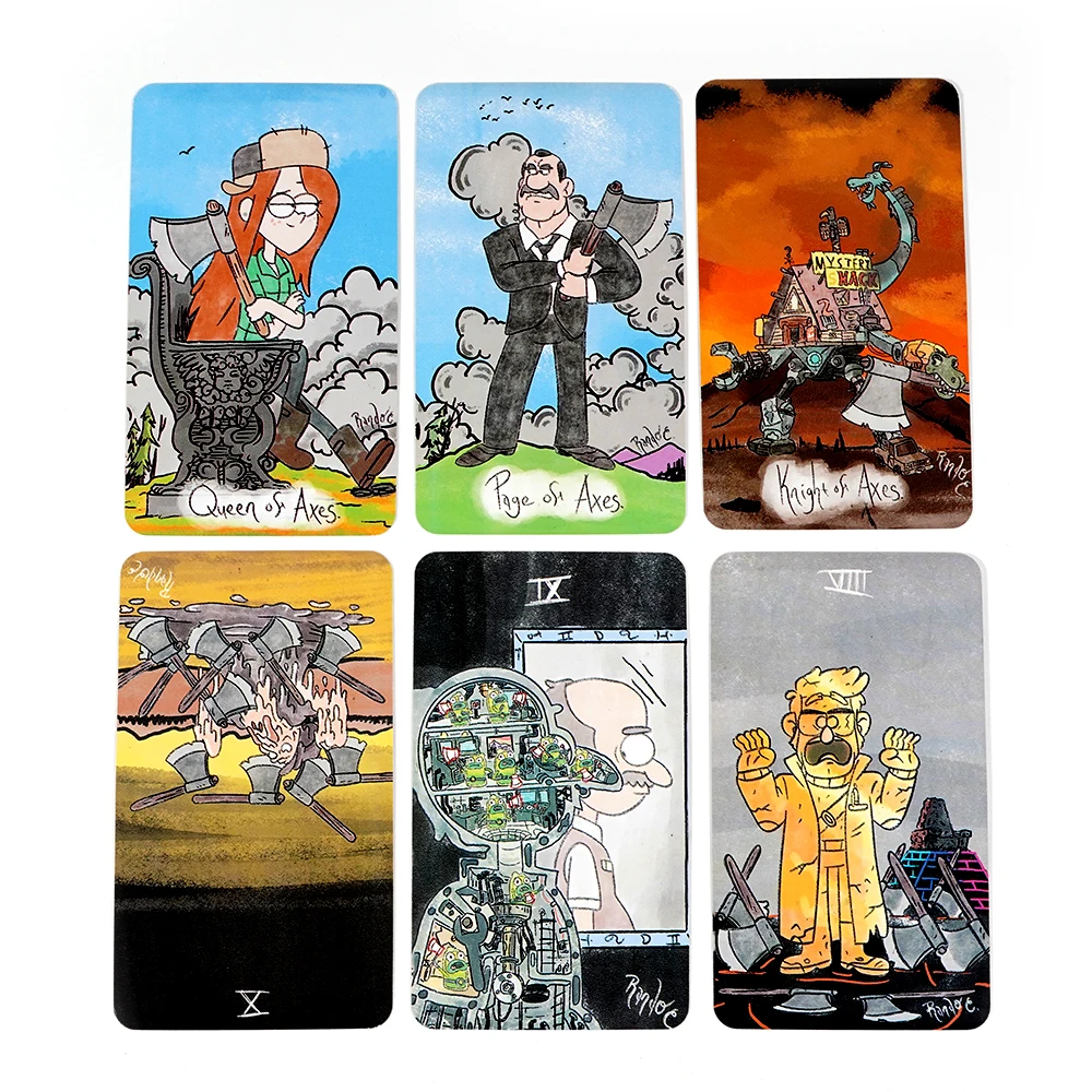 The Mystery Tarot Card Deck Gravity Falls Inspired 78 Card Deck Witchy Beginner Tarot