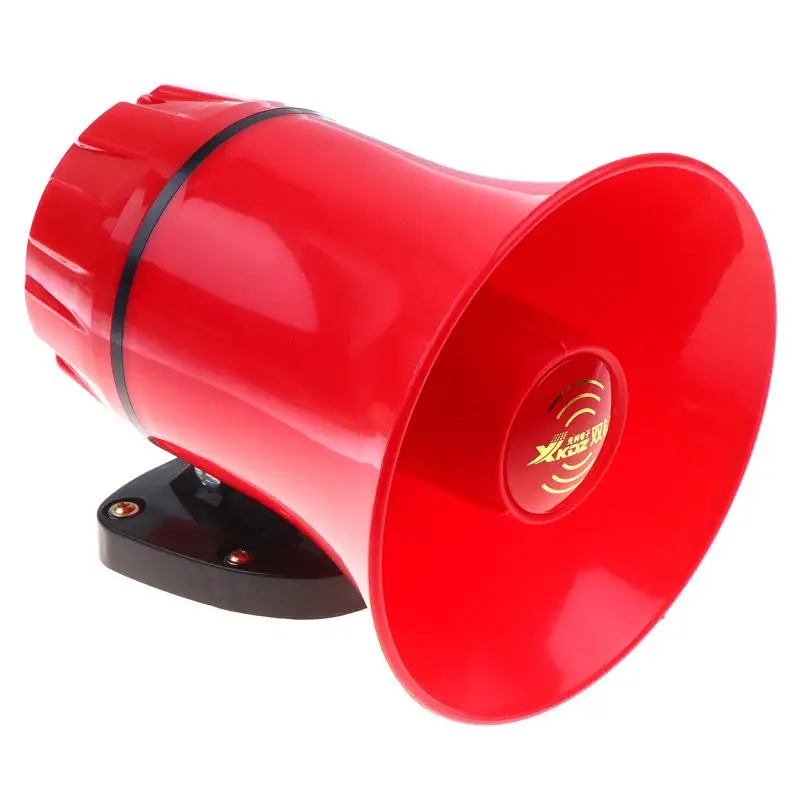 Car Police Warning Siren Horn Alarm 130dB Loud Sound 6-24V with Amplifier for Vehicle Safety Protection