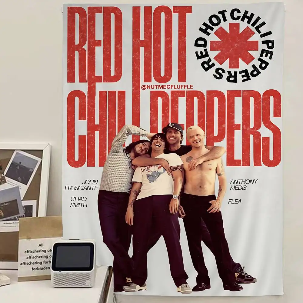 Rock Band Red Hot Chili Peppers Colorful Tapestry Wall Hanging Bohemian Wall Tapestries Mandala Wall Hanging Sheets