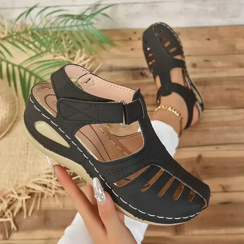 

New Women's Sandals Premium Orthopedic Bunion Corrector Flats Casual Soft Sole Beach Wedge Vulcanized Shoes Zapatillas De Mujer