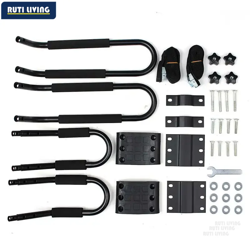 2pcs Kayak Roof Rack Universal Rooftop Rack Carrier Kayak Canoe Paddle Boat Surf Ski