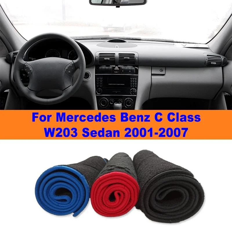 

Anti-Glare Dashboard Cover Dash Mat Non-Slip Sun Shade Pad Interior Protector For Mercedes Benz C Class W203 Sedan 2001-2007