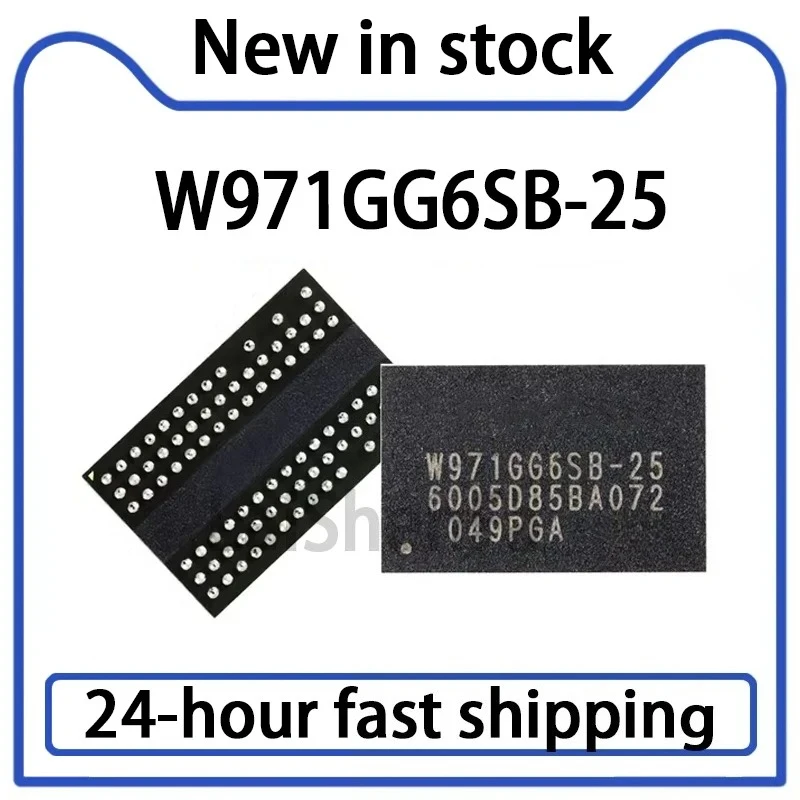 2PCS W971GG6SB-25 W971GG6SB FBGA-84 New DDR2 Memory Granule Capacity 128M Memory IC in Stock