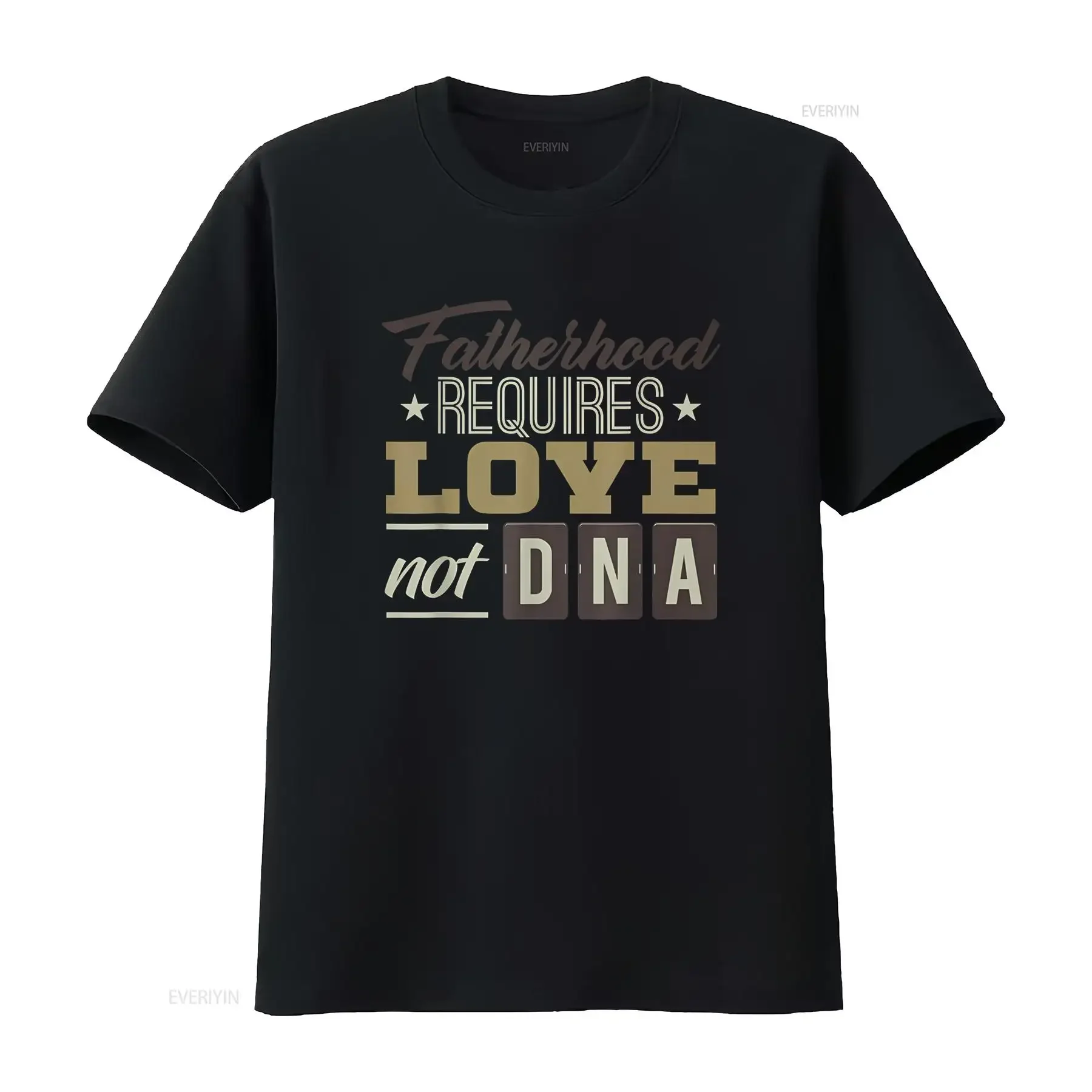 

Футболка «День отца» для Stepdad Stepfather Love Not DNA, винтажная стираная удобная уличная одежда, слегка мужская одежда