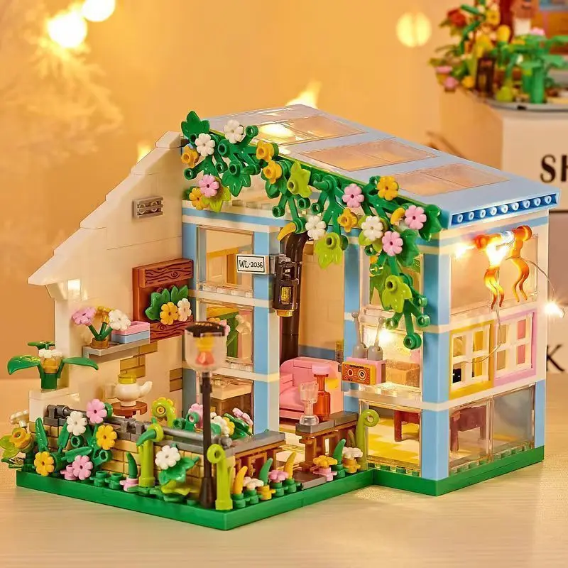 Convenience Store Assemblage Building Blocks MOC City Streetscape Model Bricks Toys DIY Girls Series Model Toy Kid Gifts