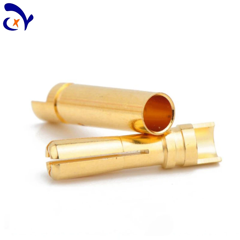 10PCS AMASS Produces 4mm Banana Plug, Slotted, Sloping Tail, Stable Current of 40A, Plated with 5u Gold