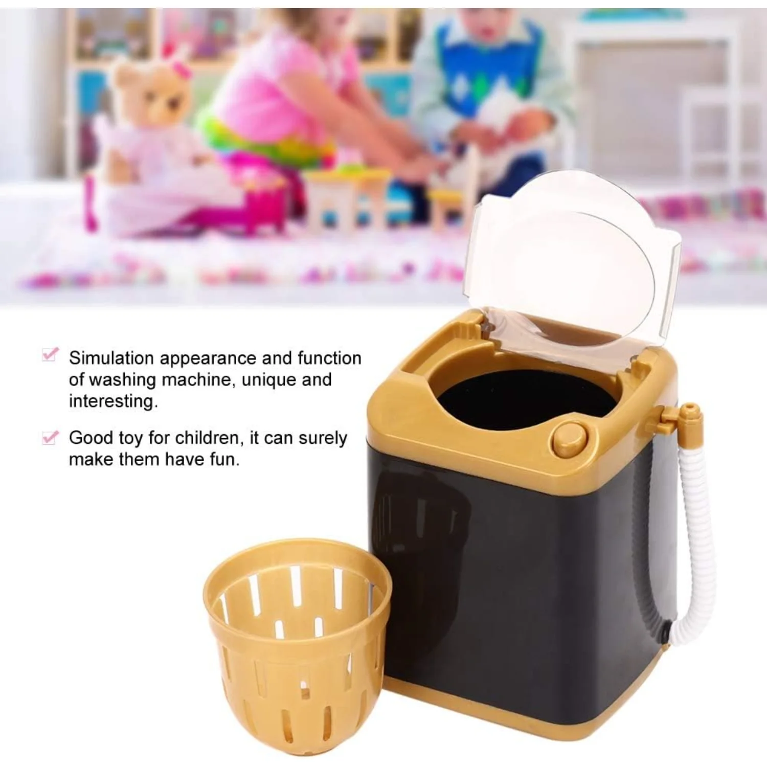 Mini Washing Machine, Cleaning Machine, Portable Washing Machine  Washing Machine Cosmetic Tool Cleaning Machine Toy Gift For Do