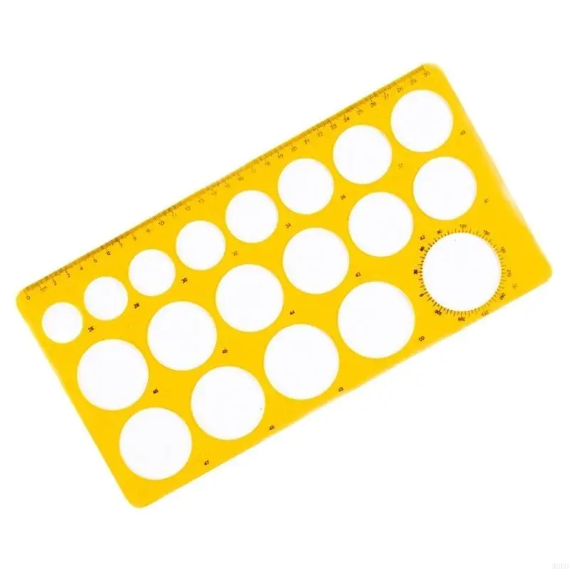 

Circle Drawing Stencils Clear Measuring Ruler for Engineering Drawing Building