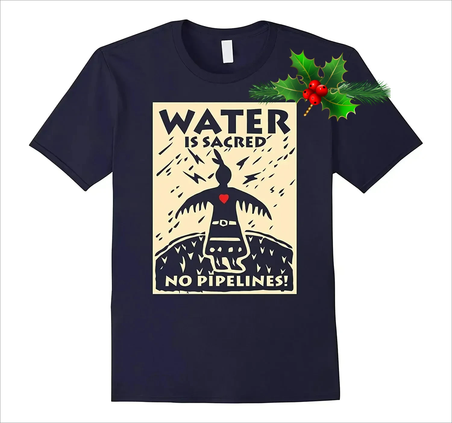 Water Is Sacred No Pipeline NoDAPL T-Shirt 100% Cotton O-Neck Summer Short Sleeve Casual Mens T-shirt Size S-3XL
