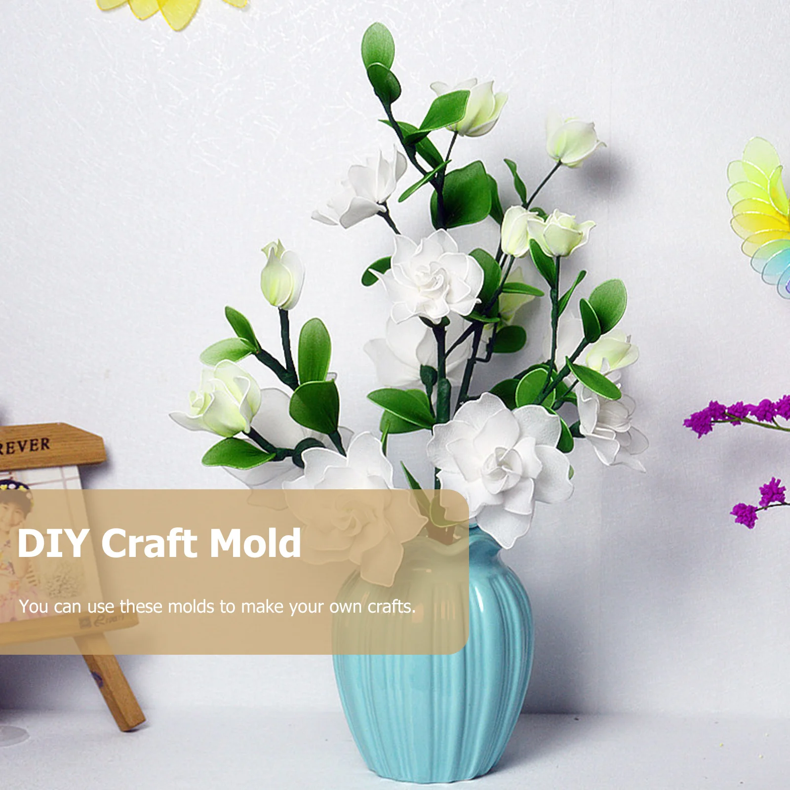 16 pezzi di maniche per stampi per fiori con schermo, set di petali di fiori in plastica, per realizzare strumenti artigianali, accessori fai da te, maniche per stampi in materiale durevole