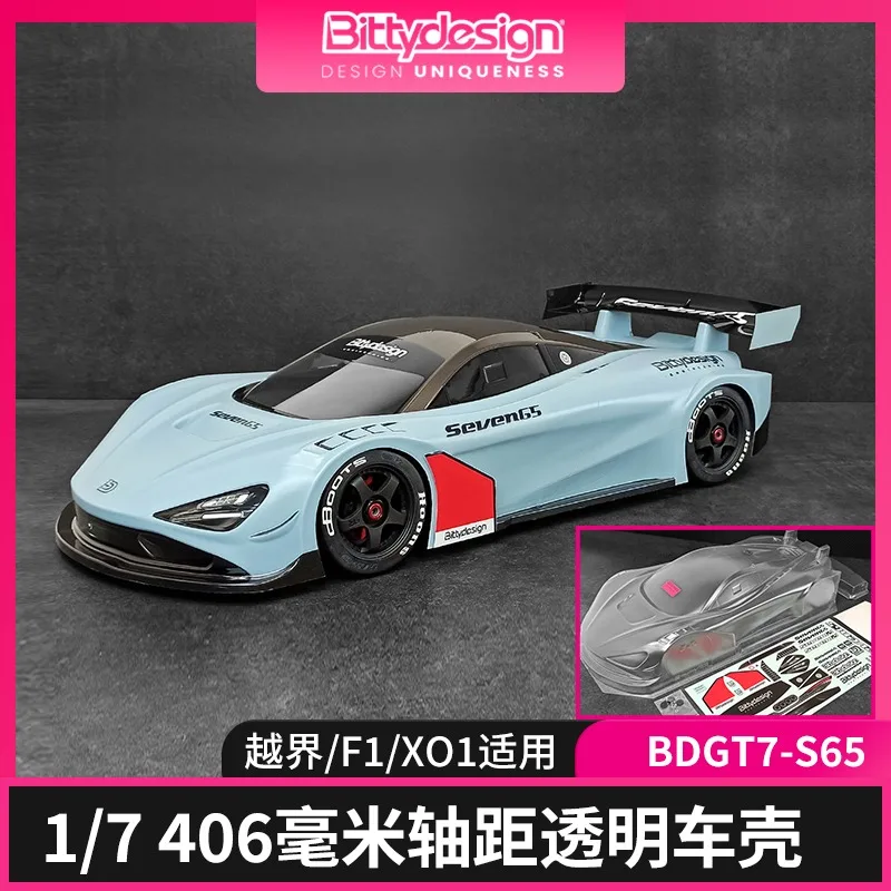 

Bittydesign Seven65 масштаб 1/7 прозрачный кузов для соревнований прозрачный корпус автомобиля для ARRMA Limitless F1 Infraction RC Car
