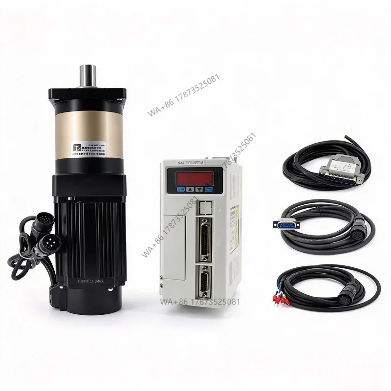 DIY 6DOF-Rotary-Stewart-Motion-Simulator 220V 750W AC Servomotor White Driver and Helical Planetary Reduction Motor 50:1