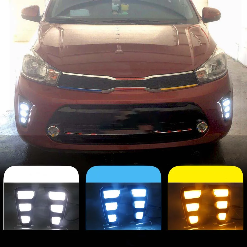 

Left+Right Front Turn Signal Day Light for Kia Soluto Pegas 2017+