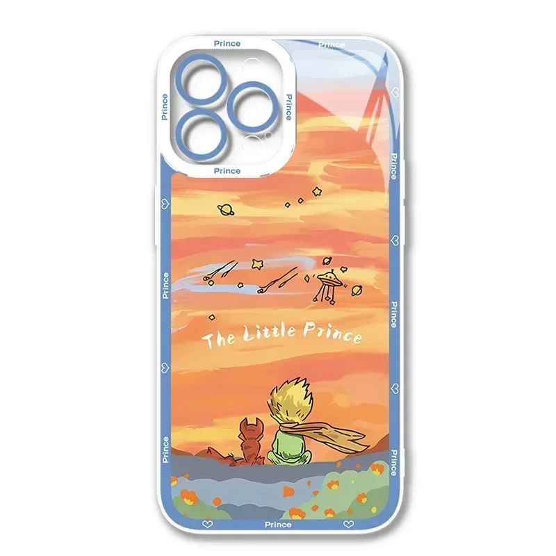 The Little Prince Transparent Phone Case For iPhone 16 14 15 13 11 12 Pro XS Max 13Mini XR X SE 15 Plus Clear Soft Cover Fundas