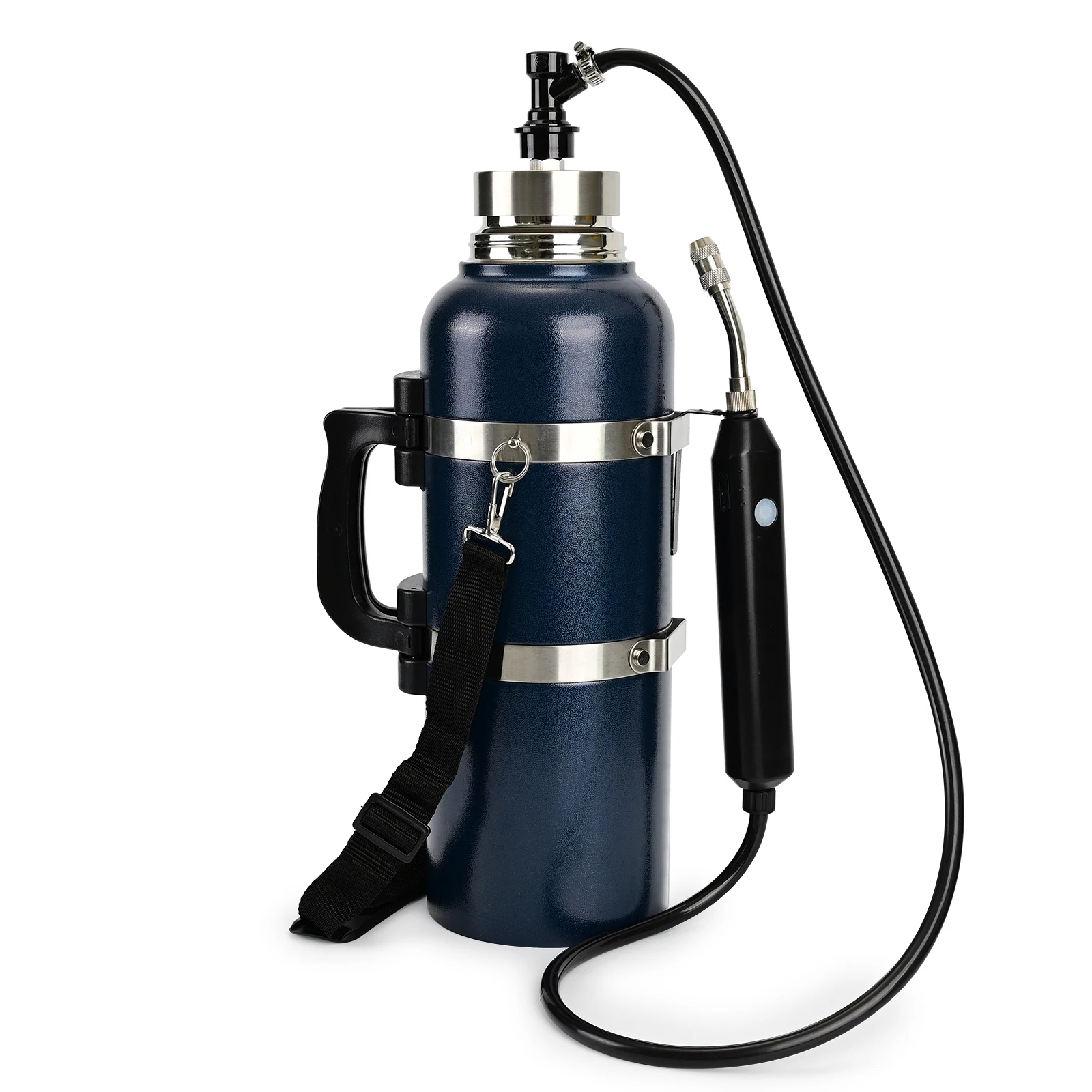 FOSHIO 1 Gallon PPF Thermos Tint Keg with Electric Sprayer Portable Car Vinyl Wrapping Leak-proof Warm Water Tank with 2.5M Hose