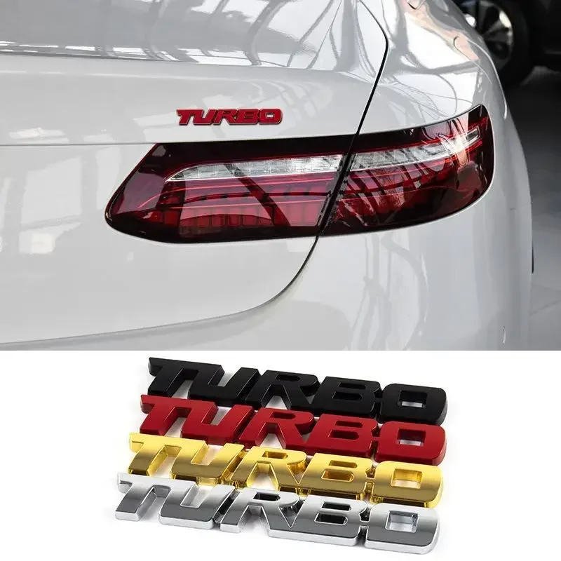 Car Trunk Front Grille Emblem Sticker for Toyota TURBO Badge Avensis 4Runner Auris Rav4 Camry Auto Decal Exterior Accessories