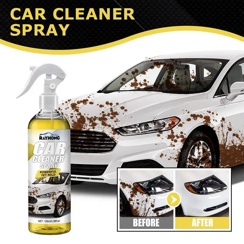 

Multipurpose Car Cleaner Spray 100ml Auto Home Magic Decontamination Spray Anti-Aging Dirt Remover For Car Interior Leather Seat