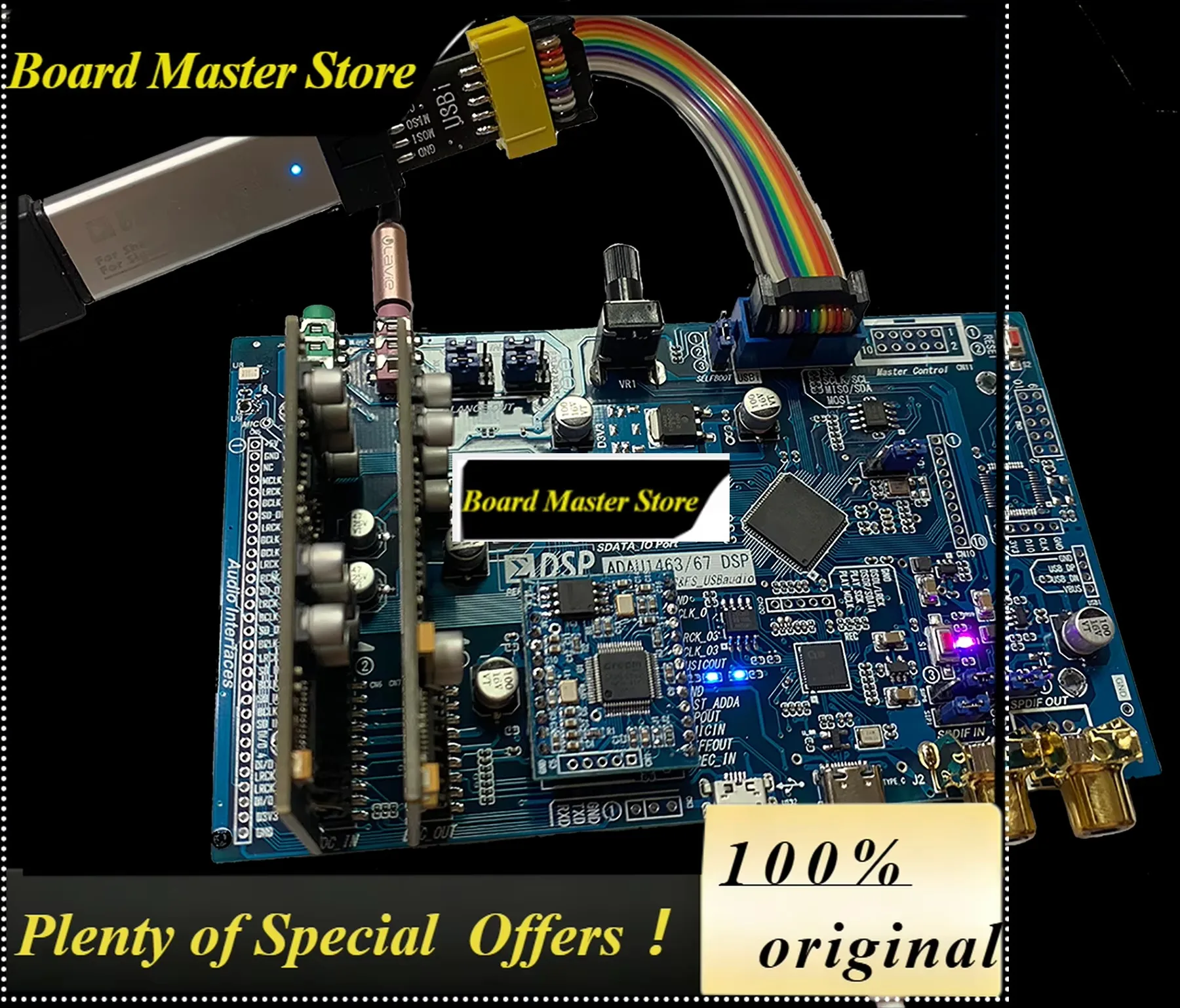 BoMaSAdau1463 Development Board Adau1467 Compatible With Ct7601usb Interface Sam5504 Effect Module