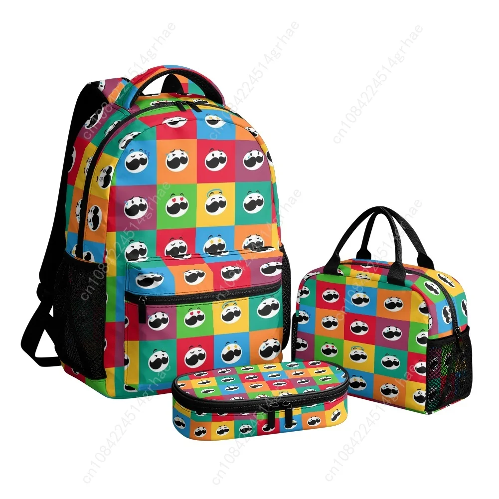 Pring les Custom Leisure All-Over Print 3-Piece Backpack Set (Includes Backpack, Lunch Bag, and Pencil Case)