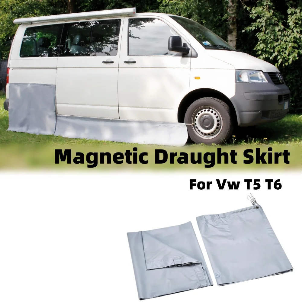 RV Skirting Awning Draught Skirt Wheel Arch Swb Cover Magnetic Draught Skirt For Vw T5 T6 Motorhome Camping Accessories